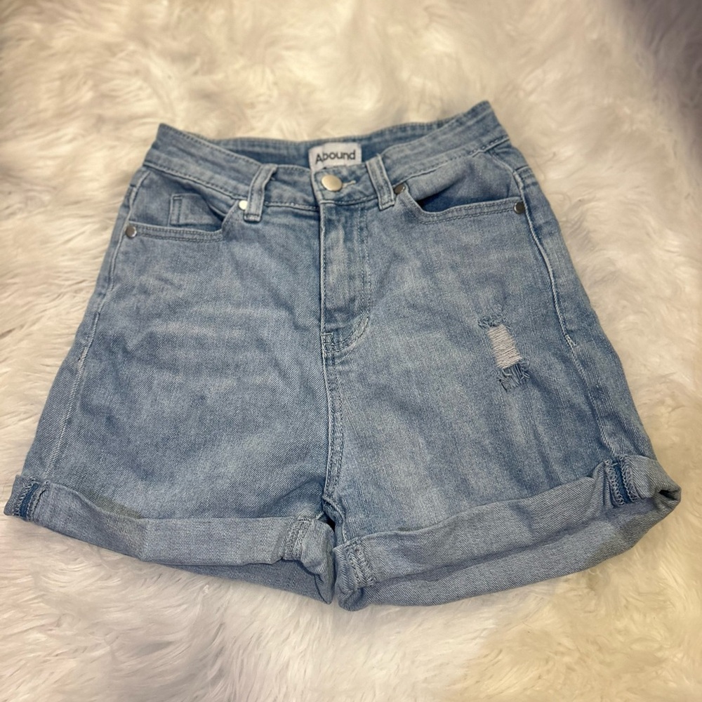 Women's Light Blue Denim Shorts